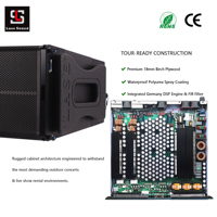 Système de sonorisation Line Array actif LA-6AD pour concerts en plein air