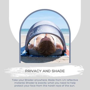 Shader Personal Beach Sun Shade - Mini Pop Up Shelter Ô Dù-Di Động Và Có Thể Điều Chỉnh-SPF 45 +, Phản Chiếu UV - Product Image 3