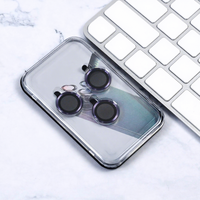 Pelindung Kamera Pola Eagle Eye CD untuk iPhone Seri 11-18, Film Lensa Kaca Metal Berpola, Kotak Kristal, Aksesoris Grosir