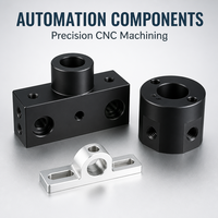 Pièces de machines d'automatisation personnalisées, composants de précision usinés CNC en aluminium et acier inoxydable avec perçage et usinage