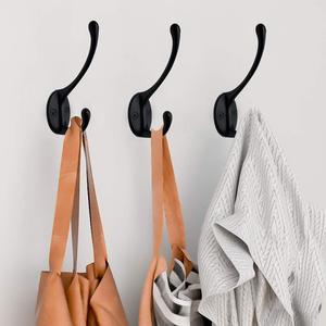 Ganchos de pared resistentes para abrigos, perchas retro de doble punta para sombreros y accesorios, con 2 tornillos - Product Image 2
