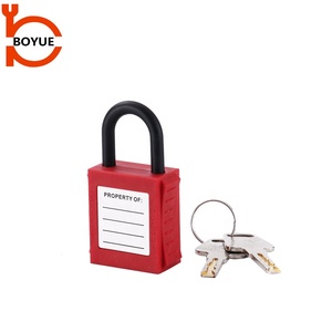 Boyue Chất Lượng Cao Màu Cam 25Mm Nylon Brady Nhựa Key Thạc Sĩ An Toàn Công Nghiệp Ổ Khóa Đầy Màu Sắc Loto Ổ Khóa - Product Image 2