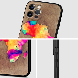 Carte de l'Afrique Couverture Géographie Peinture UV Impression Sublimation Étui pour téléphone portable pour iPhone 11 12 13 14 15 16 Pro Max - Product Image 5