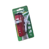 Lampe de poche rechargeable à lumière violette d'inspection de billets de banque portable LED 1W