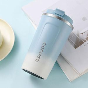 Eco-Friendly Reusable Coffee Cup | 510ml Double Insulated & Sweat-Proof | Custom Logo Branding Gradient Ramp for Green Companies - Product Image 5