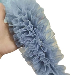 Accesorios de Encaje de Malla 3D <span class=keywords><strong>Pompadour</strong></span> de 12 cm de Ancho con Encriptación Multicapa, Decoración Hecha a Mano para Cuellos y Gorras - Product Image 5