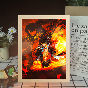 Un pezzo serie Luffy luce notturna 83 stile popolare Anime LED decorazione da tavolo USB spina <span class=keywords><strong>legno</strong></span> artigianale scatole di <span class=keywords><strong>legno</strong></span> cartelli da parete - Product Image 6