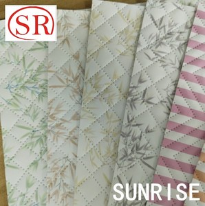 3D coton ondulé PU synthétique Faux <span class=keywords><strong>cuir</strong></span> 100% Polyester imperméable <span class=keywords><strong>matelassé</strong></span> velours ultrasonique pour sacs canapés meubles vêtements - Product Image 6