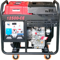 Générateur Inverter Portable Silencieux à Essence Monophasé AC 4 Temps 11KW Puissance Maximale 12500CE Démarrage par Lanceur 50Hz 3600 tr/min pour Camping