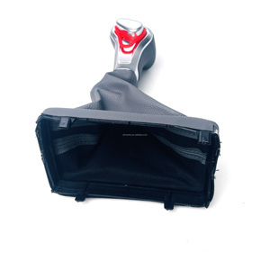 Cubierta automática de palanca de cambios de cuero cromado para coches <span class=keywords><strong>Audi</strong></span> A3 A4 A5 A6 <span class=keywords><strong>Q5</strong></span> Q7 - Product Image 5