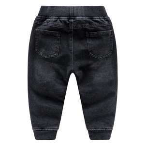 Tienda de Ropa Infantil, Ropa para Bebés, Pantalones para Niños, Pantalones Vaqueros Negros de Algodón para Niños de China - Product Image 2