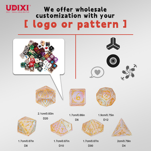 Boîte à dés en métal Udixi pour D&D RPG, logo personnalisé, étui à dés pour Dungeons and Dragons, emballage - Product Image 5