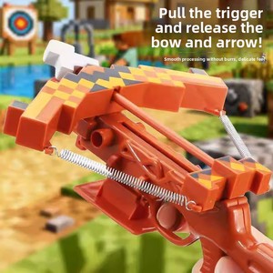 Balestra e arco <span class=keywords><strong>Minecraft</strong></span>, giocattolo per bambini, catapulta per ragazzi, arma MC, arco incantato, regalo di tiro con l'arco, ciondolo - Product Image 3