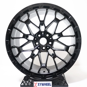 Rines Xywheel Forjados Personalizados con Diseño 827M, Anillo de Bloqueo de Talón Negro Mate para Ford F150, <span class=keywords><strong>JEEP</strong></span> Wrangler, G63, <span class=keywords><strong>Toyota</strong></span> <span class=keywords><strong>Prado</strong></span>, Land Cruiser - Product Image 2