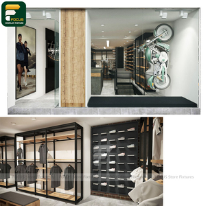Exhibidor de Ropa Elegante para Boutique, Mostrador de Ropa, Vitrina de Vidrio para Prendas, Muebles para Minoristas - Product Image 5