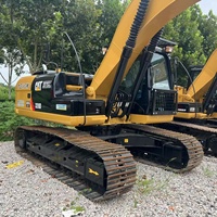 Excavatrice d'occasion CAT320D2 à faible nombre d'heures de fonctionnement, prête à l'emploi, haute efficacité, économique, prix abordable, peinture d'origine, à vendre