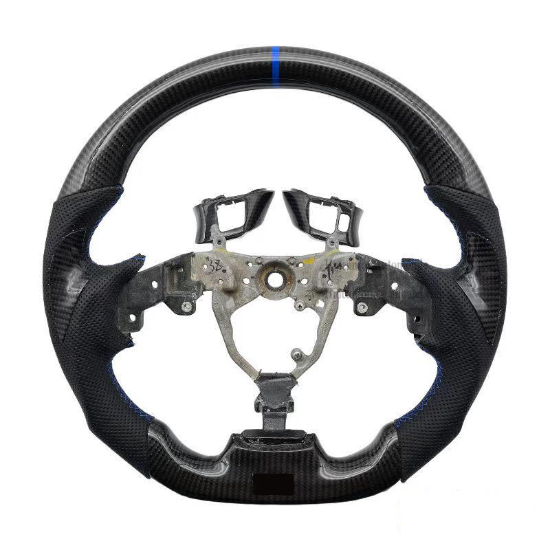 Carbon grip Perforated Leather+ blue top stripe st