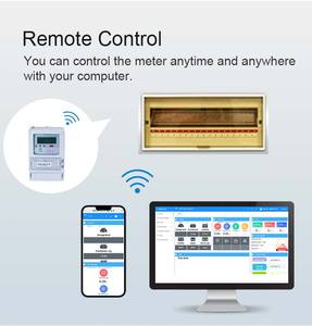 スマートな3相プリペイパワースマートエネルギーメーターオンラインシステムリモコンとLCDディスプレイWifi接続 - Product Image 4