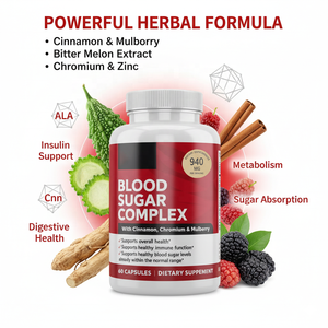 Cápsulas de Gel Suave para el Control del Azúcar en Sangre de Marca Privada con Canela, Cromo y Extracto de Morera para Suplemento Dietético para Adultos - Product Image 3