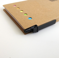 Bloc-notes autocollants personnalisés avec stylo, cadeaux promotionnels, bloc-notes imprimé