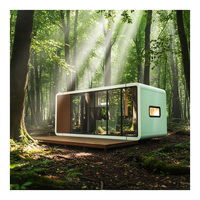 Maison Capsule Préfabriquée Moderne de Luxe en Acier Galvanisé, Étanche et Ignifuge, Installation Rapide, Option Chambre pour Extérieur/Bureau