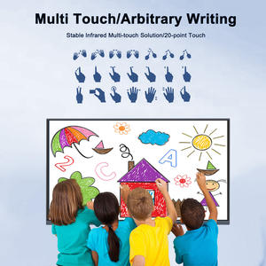 55 65 75 pouces écran LCD <span class=keywords><strong>tableau</strong></span> d'enseignement écran tactile numérique <span class=keywords><strong>tableau</strong></span> blanc interactif intelligent pour salle de classe 86 pouces panneau <span class=keywords><strong>craie</strong></span> - Product Image 2