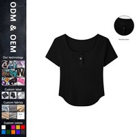 Fabricants de vêtements personnalisé été nouvelle mode Simple irrégulier court de haute qualité 220g ample femmes T-shirt à manches courtes