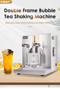 Pour FEST 2 tasses automatique bulle thé Shaker Machine épais Milkshake secouant 220v nouvel état - Product Image 6