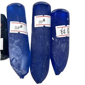 AG Gems Espinela Sintética en Bruto Azul para Facetar, Gema Creada en Laboratorio, Forma Boule - Product Image 1