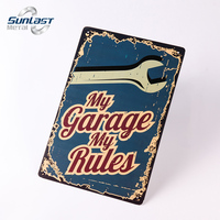 Carteles de hojalata metálicos decorativos en relieve con impresión personalizada, decoración de pared, Ruta 66, carretera, motocicleta Vintage, cartel de hojalata, placa de hojalata de 20*30cm