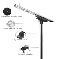Nouvelles lampes solaires LED 2026 pour extérieur, étanches, puces 5050, haute luminosité, avec boîte à piles amovible.