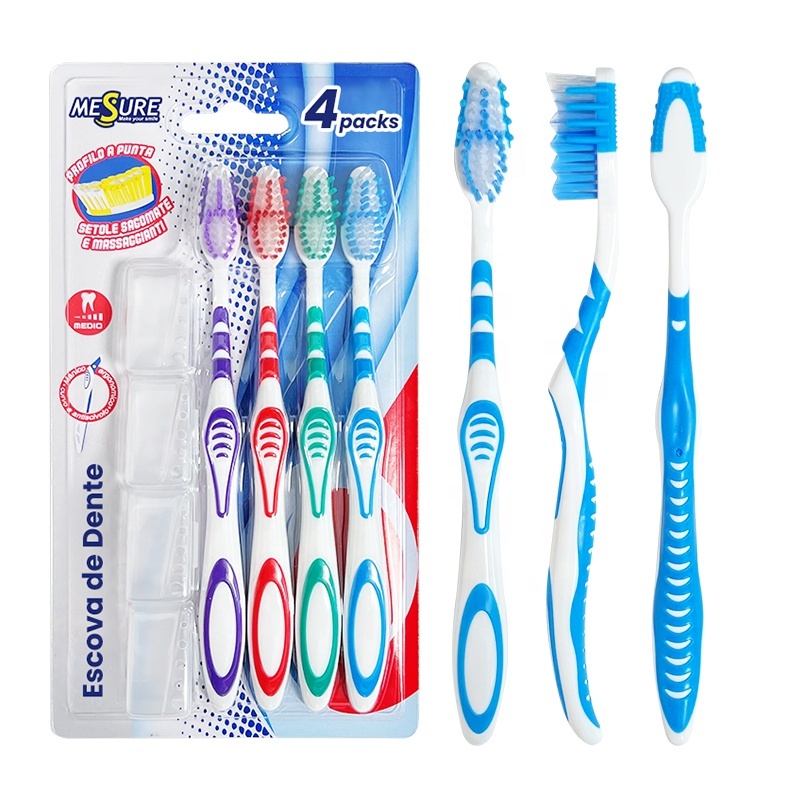 4PCS Soft Bristles Toothbrush Manual Professional