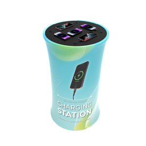 Table de recharge sans fil portable rétroéclairée à succès REX ZAG ARC avec personnalisation de la marque, station de recharge de téléphone portable pour exposition - Product Image 2