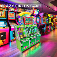 Machine de jeu à pièces Crazy Circus, machine à pousser des pièces, machine de jeu d'arcade, machine de jeu de récompense, machine à pousser des pièces à vendre