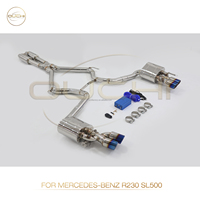 OUCHI Edelstahl Auspuff Catback Für Mercedes Benz R230 SL500 5.5L Mit Schall dämpfer ventilen Rohre Auspuff Auto Racing Teile