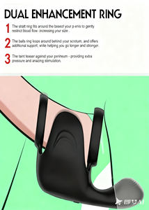 Massaggiatore in Silicone impermeabile, anello di ritardo maschile, giocattolo di masturbazione maschile, funzione di massaggio prostatico vibratore - Product Image 3