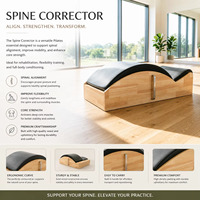 Correcteur de posture MJD M501A en bois de chêne massif - Durable, portable, multifonctionnel, sûr pour adultes, studio de Pilates, yoga, exercices de santé corporelle 3