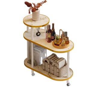 Movable Nordic-style light luxury rock slab marble textured sofa, <b>small</b> side <b>table</b>, <b>small</b> coffee <b>table</b>, decorative living room - Product Image 5