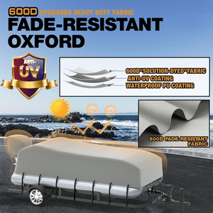Funda para Bote Pontón Resistente al Agua, <span class=keywords><strong>de</strong></span> Grado Marino, Resistente a los Rayos UV, <span class=keywords><strong>de</strong></span> Oxford 800D Teñido en Solución, para Remolque, Gran <span class=keywords><strong>Venta</strong></span> 2026 - Product Image 2
