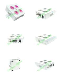 10pcs X 1 Case Rechargeable Wireless <b>LED</b> Uplight 4x18 RGBAW UV 6in1 Battery <b>Powered</b> Moving Head Lights for DJ Par Uplights - Product Image 5