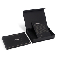 Boîte d'emballage magnétique de luxe pour carte de crédit Visa VIP