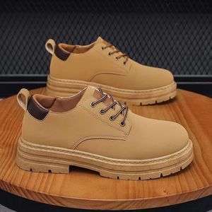 Zapatos deportivos antideslizantes impermeables de ocio para hombres para sitios de construcción Montañismo al aire libre Forro de malla de moda resistente al desgaste - Product Image 5