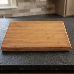 Planche à découper rectangulaire en bois naturel BS INTERNATIONAL, épaisseur 2,0 cm, durable, passe au lave-vaisselle, outil décoratif, planche à découper pour aliments - Product Image 1