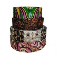 Nouvelle conception, sangle en polyester 100% avec impression par sublimation, largeur 38 mm, haute ténacité, pour sacs de guitare, bandoulière pour appareil photo
