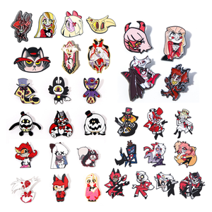 <span class=keywords><strong>Pin</strong></span> tedarikçisi toptan özel logo <span class=keywords><strong>pin</strong></span> rozeti toplu karikatür anime Hazbin otel tasarım metal sert yumuşak emaye iğne - Product Image 1