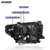 JUSHUN phare LED modifié LED feux diurnes blanc 6000k couleur pour Toyota Tundra Pickup 2014-2020