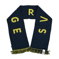 Écharpe de supporter de football personnalisée en jacquard 100 % acrylique, réversible, légère, écologique, avec logo sur mesure, pour la vente en gros