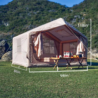 Tourus 7.5 mètres carrés de tente de Camping gonflable imperméable de haute qualité Portable avec tissu en tissu Oxford