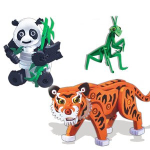 237pcs Tiger Mantis <span class=keywords><strong>Panda</strong></span> đồ chơi EVA bọt <span class=keywords><strong>3D</strong></span> câu đố - Product Image 3