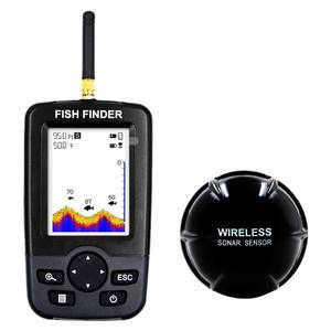 Promotion <span class=keywords><strong>Sonar</strong></span> de pêche HD sous-marin 100m avec écran couleur noir-rouge, capteur sans fil spécial pour bateau, batterie portable IP68 - Product Image 1